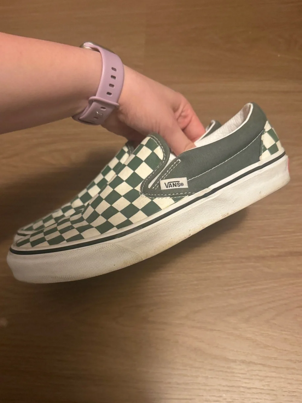 Vans Classic Slip-On Checkerboard Black White Canvas Sneakers
